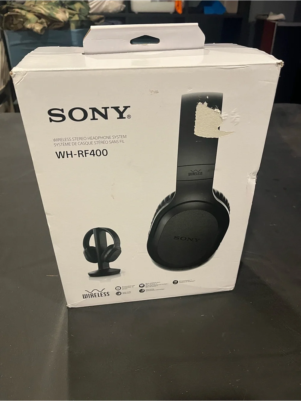 Sony WH-RF400 Wireless Headphones - Black